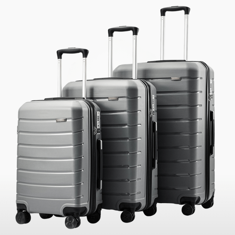 Set de 3 Valises Rigides avec Roulettes Pivotantes - Travuria