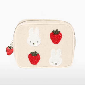 Trousse de Rangement en Toile avec Pendentif Fraise - Travuria